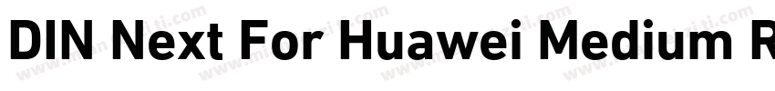 DIN Next For Huawei Medium Regular字体转换